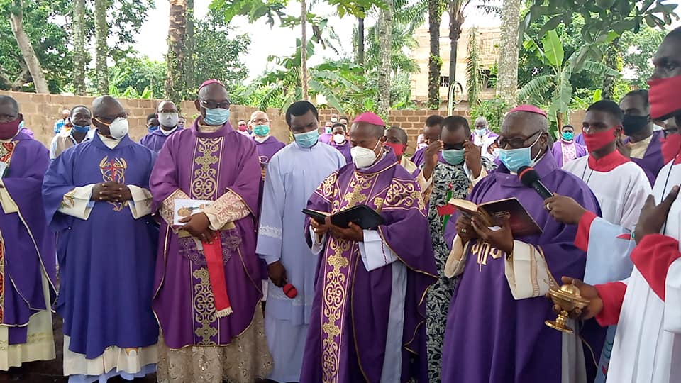 Catholic Diocese of Ekwulobia buries her olders Priest - Msgr. Raphael Anasiudu